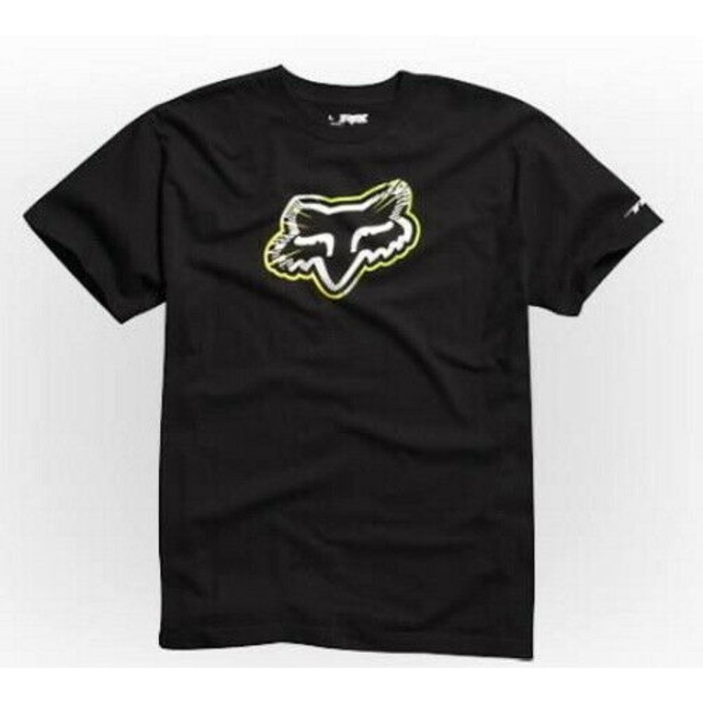 NWT Fox Racing Kids Spiked Black T-Shirt